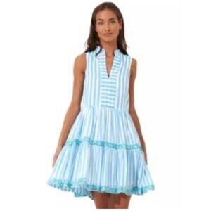 Oliphant Nassau Blue Yoke Dress Size XL